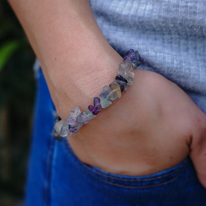Fluorite Chip Bracelet