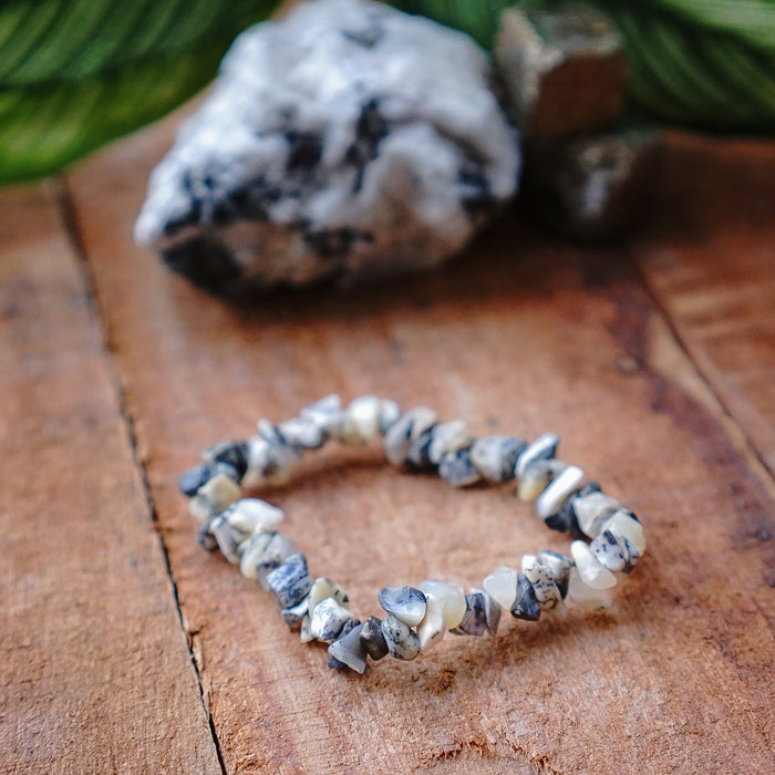 Dendritic Agate Chip Bracelet