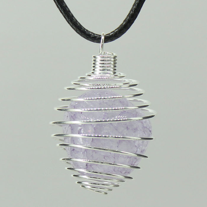 Spiral Cage - Silver Colour Soft 10pc