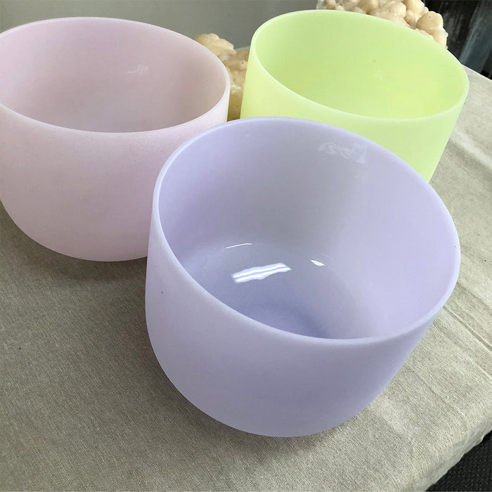 Emerald Infused F note "Heart" Quartz Singing Bowl 8inch
