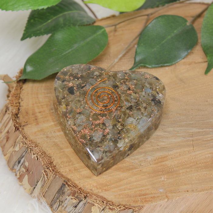 Orgonite  Heart - Labradorite