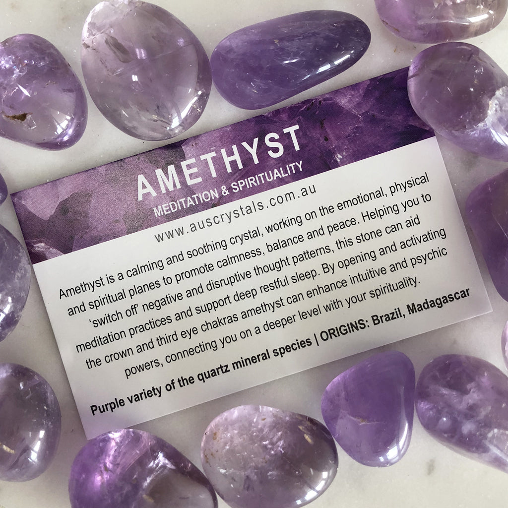 Crystal Info Cards — Aus Crystals