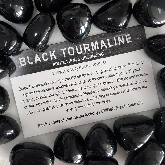 Black Tourmaline Info Card 25pc pack