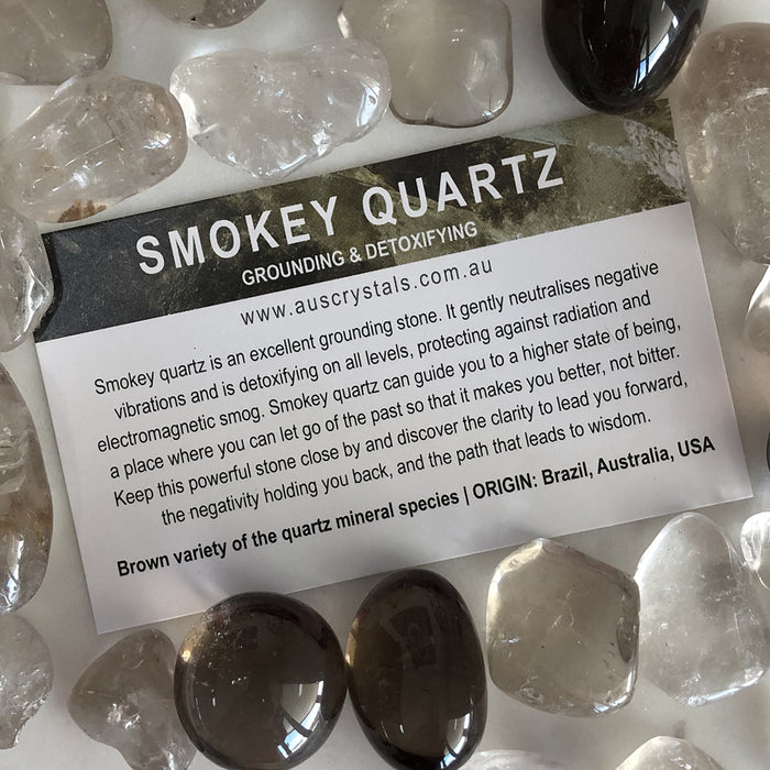 Smokey Quartz Info Card 25pc pack