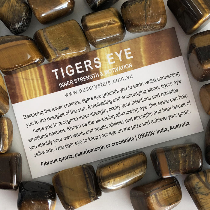 Tigers Eye Info Card 25pc pack