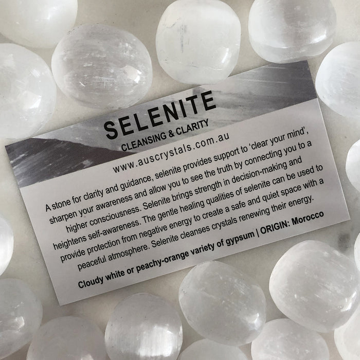 Selenite Info Card 25pc pack