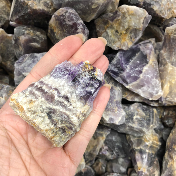 Chevron Amethyst Rough Large- 1pc