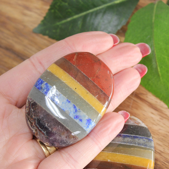 Chakra Palm Stone Large