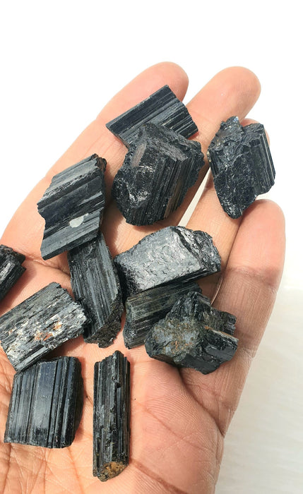 Black Tourmaline Raw - Tiny Pcs