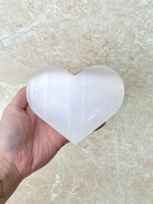 Selenite Heart 1pc