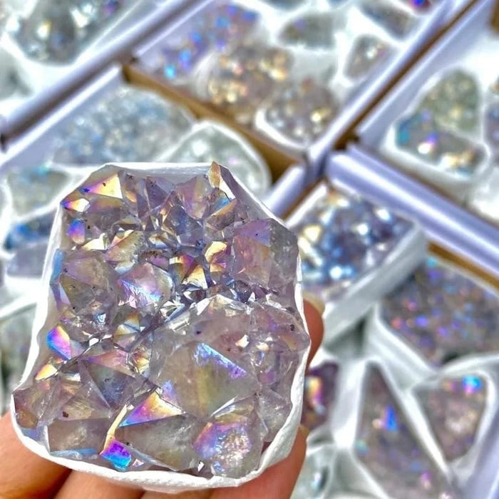 Aura Amethyst Box - Clusters
