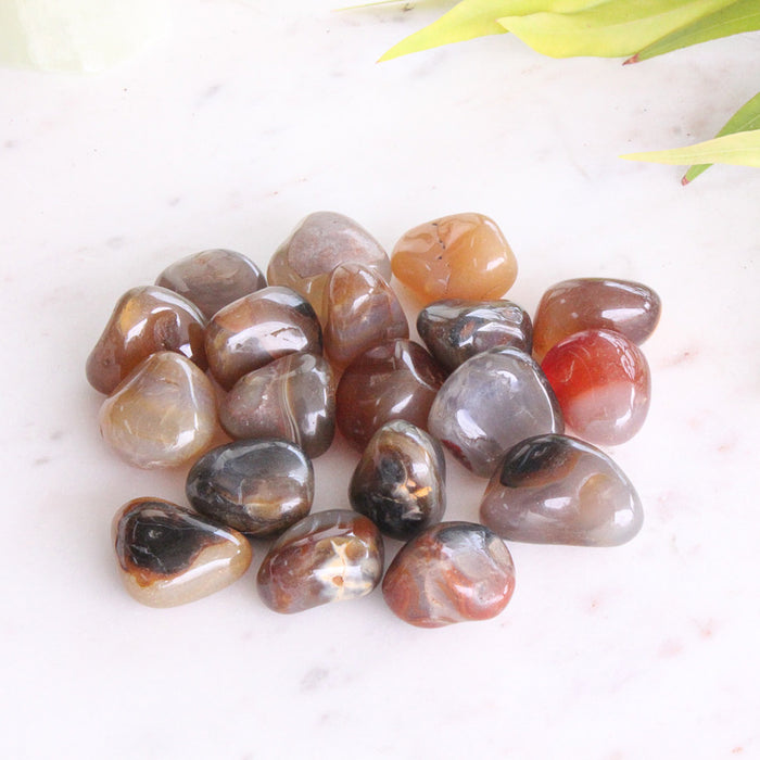 Agate Natural Brown Colour Tumbled Stones