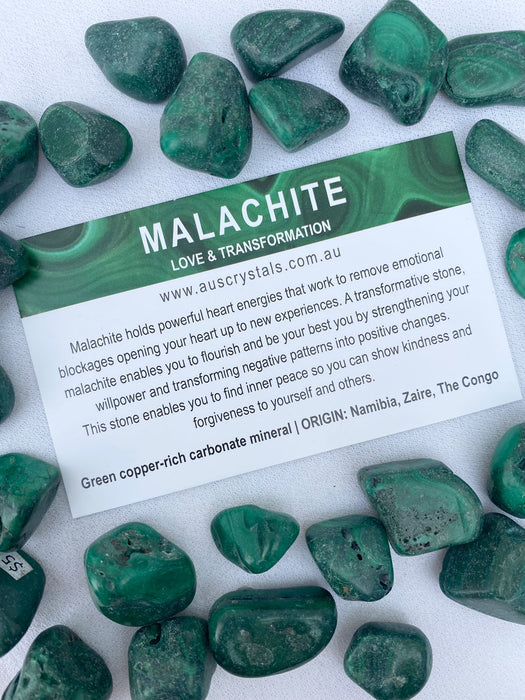 Malachite Info Card 25pc pack