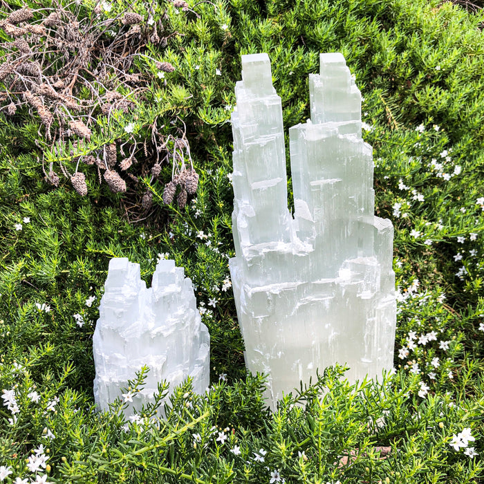 Twin Selenite Towers- *NOT a lamp*
