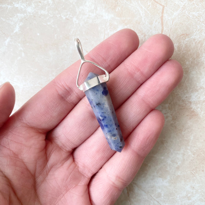 Sodalite DT Point Pendant * Special
