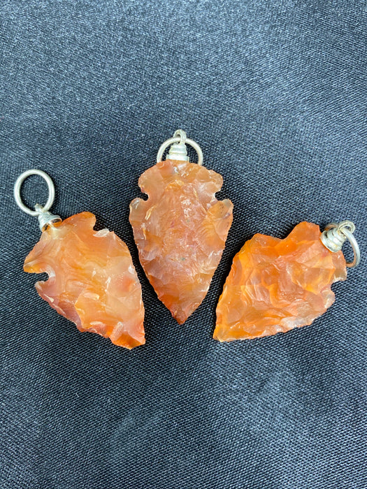 Carnelian Arrowhead Pendant