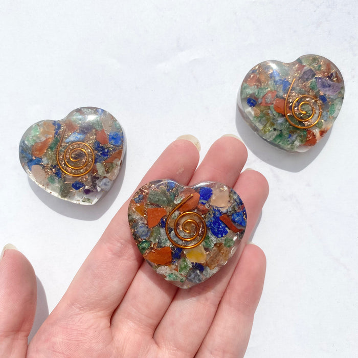 Orgonite Heart Small- 7 Chakra