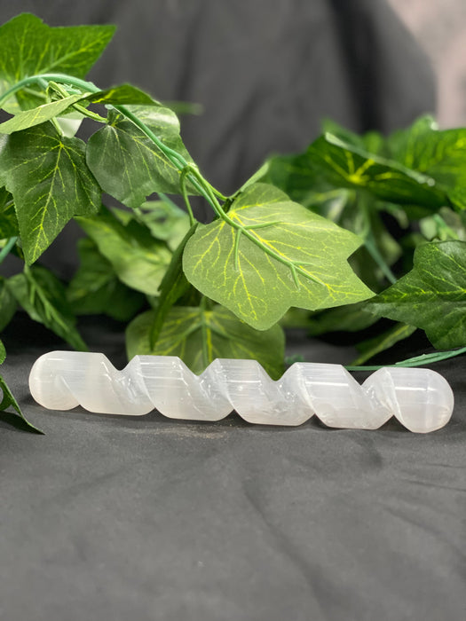 Selenite Full Spiral Massage Wand