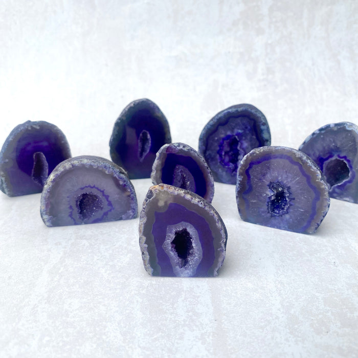 Purple Agate Standing Geode - Small 1pc