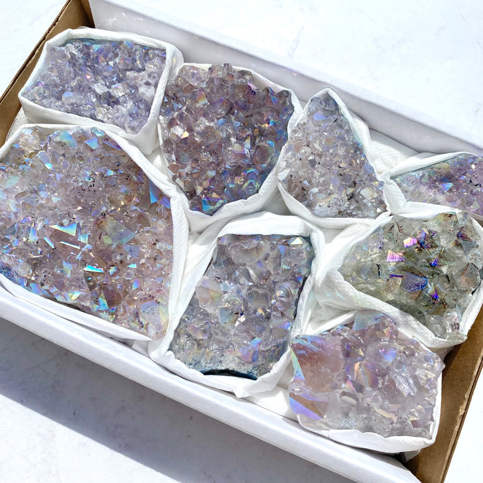 Aura Amethyst Box - Clusters