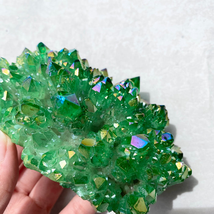 Green Aura Quartz Cluster AQC22