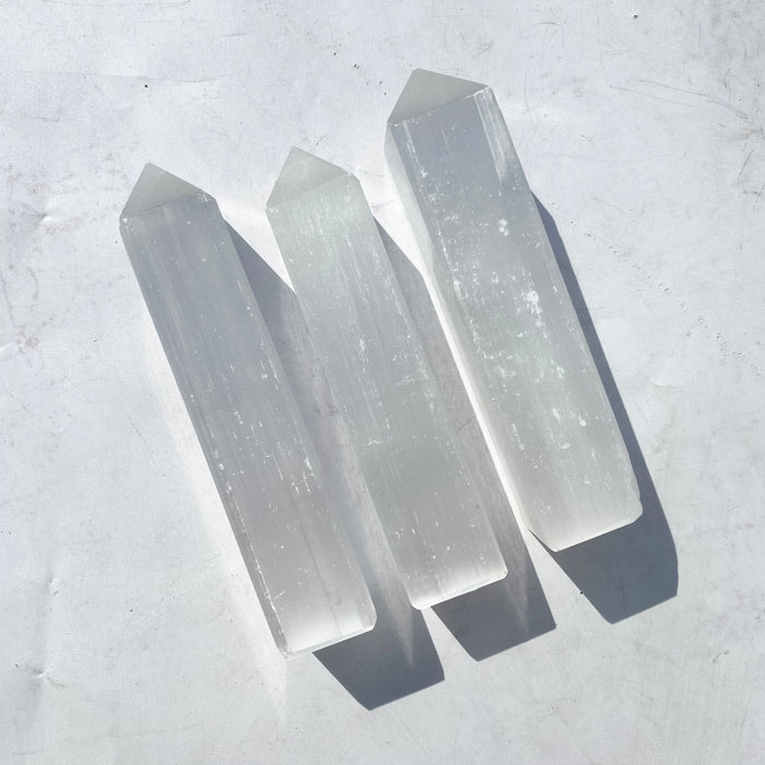 Selenite Obelisk 10cm - BOGO - Buy One Get One Free