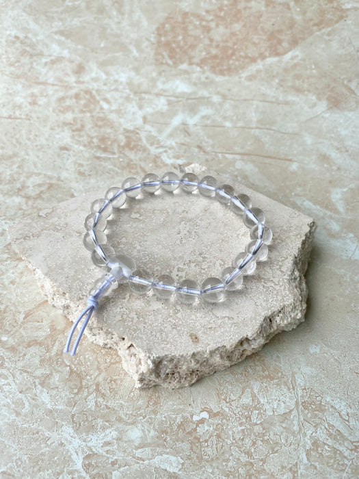 Clear Quartz Power Bead Bracelet 8mm