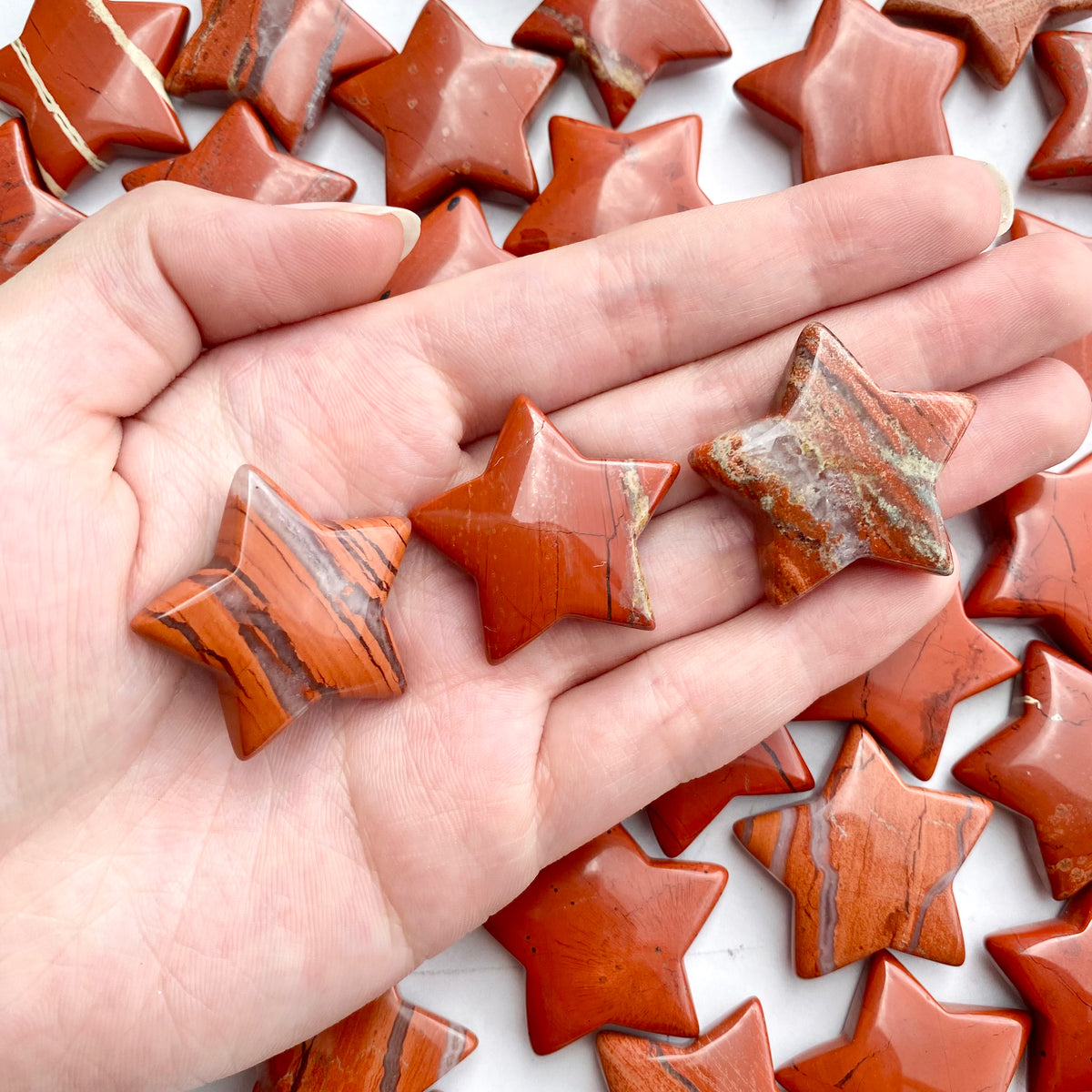Red Jasper Mini Star 1pc — Aus Crystals