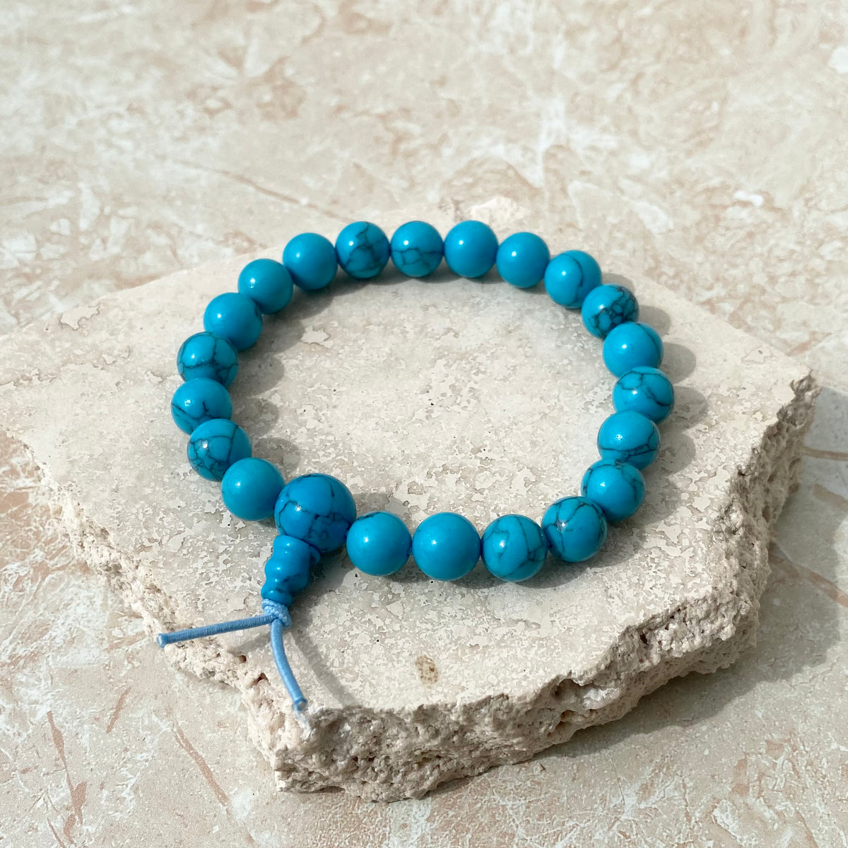 Turquenite Power Bead Bracelet 8mm Aus Crystals