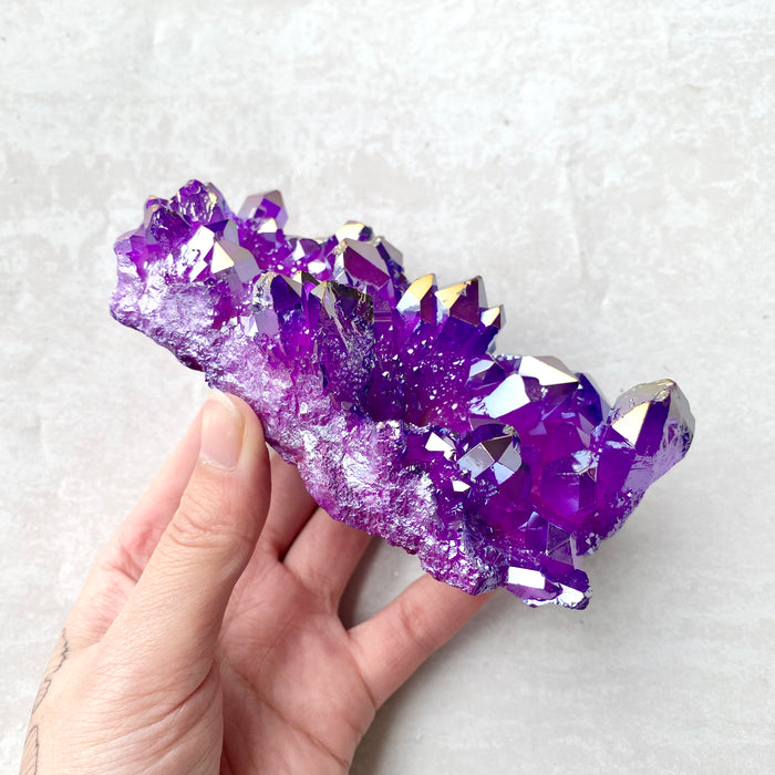 Purple Aura Quartz Cluster AQC04