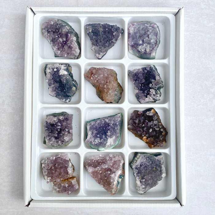 Amethyst Box - B Grade Medium Clusters