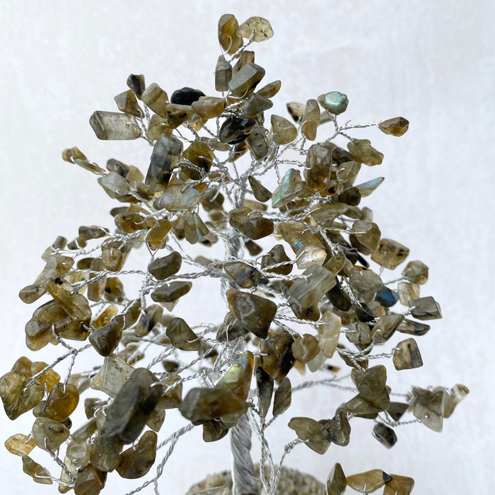 Labradorite Tree- Medium Silver