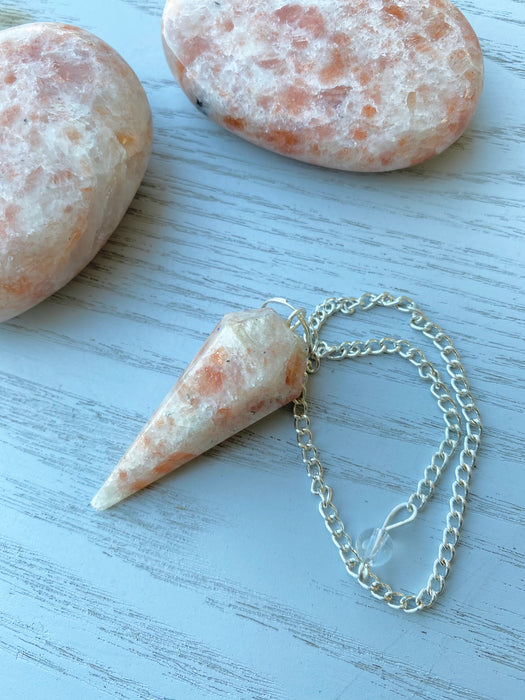 Sunstone Faceted Pendulum - Buy One Get One Free - BOGO