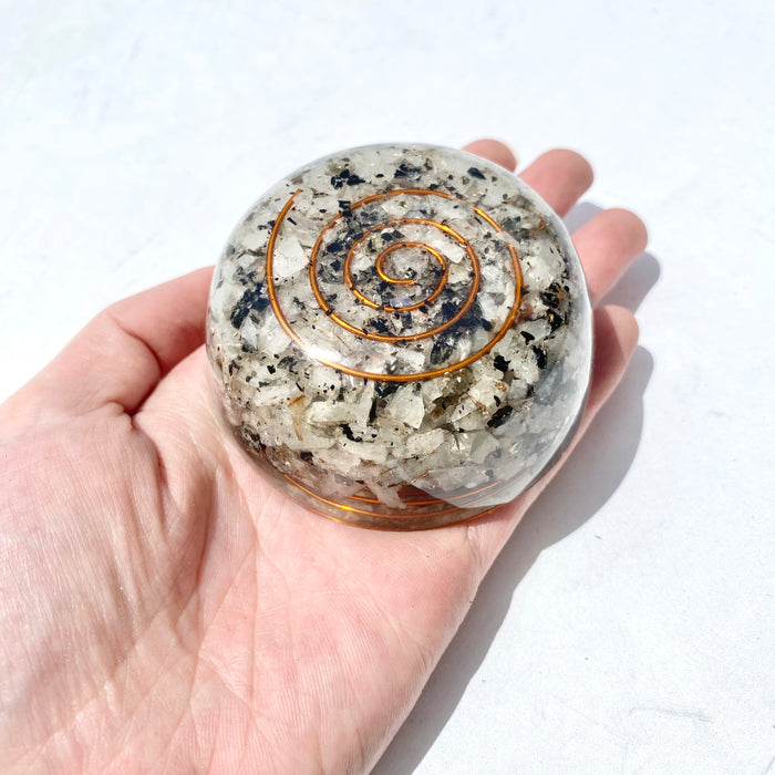 Orgonite Pod - Rainbow Moonstone