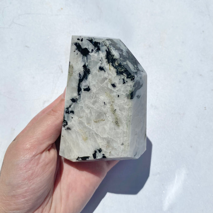 Rainbow Moonstone Point RP04