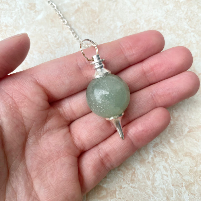 Green Aventurine Ball Pendulum