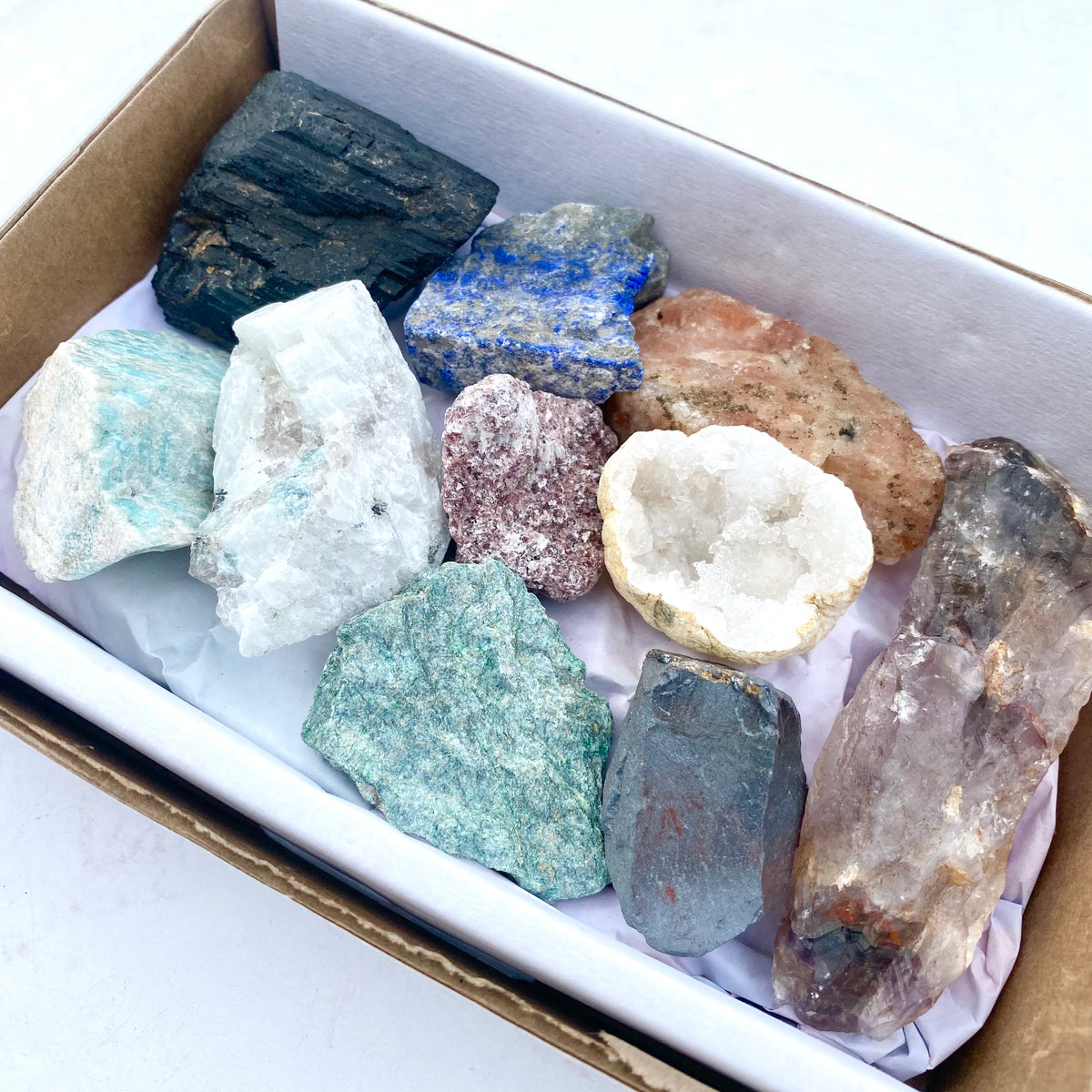 Mix Crystals Box - Raw 10pc — Aus Crystals