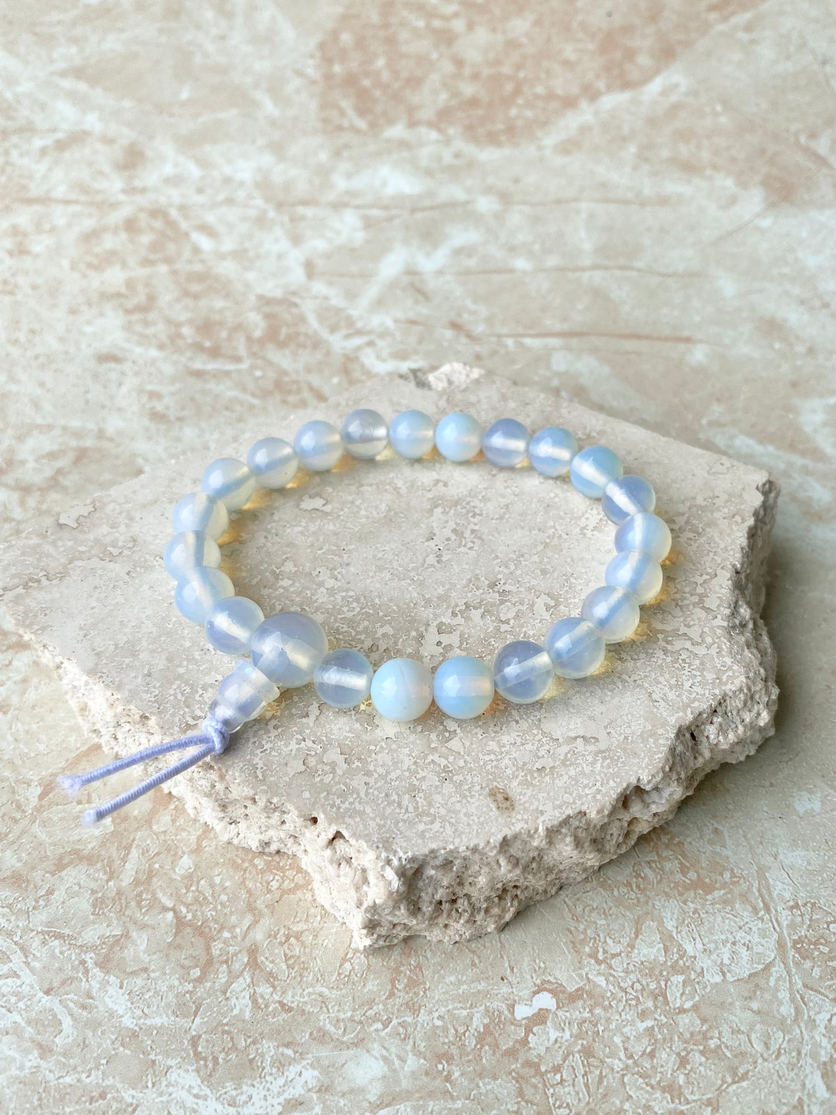 Bracciale Elasticizzato Power In Opalite – Ancient Wisdom – Pietre 8mm, Taglia Unica - 3