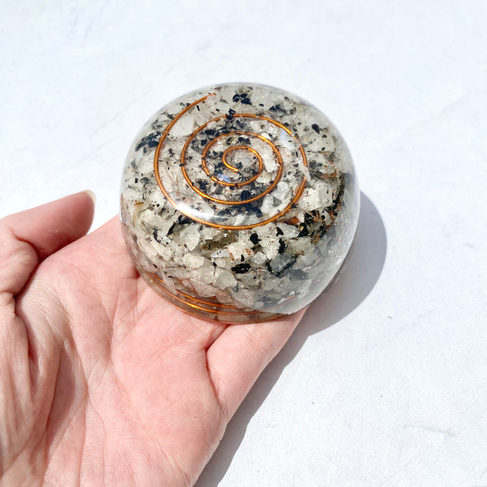 Orgonite Pod - Rainbow Moonstone