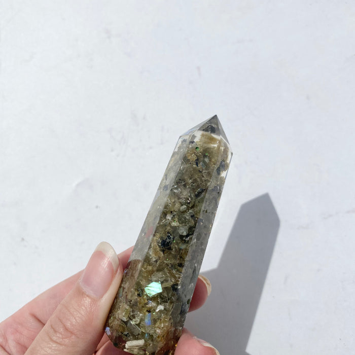 Orgonite Tower Generator Small - Labradorite