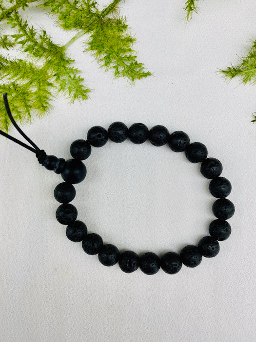 Lava Stone Power Bracelet 8mm