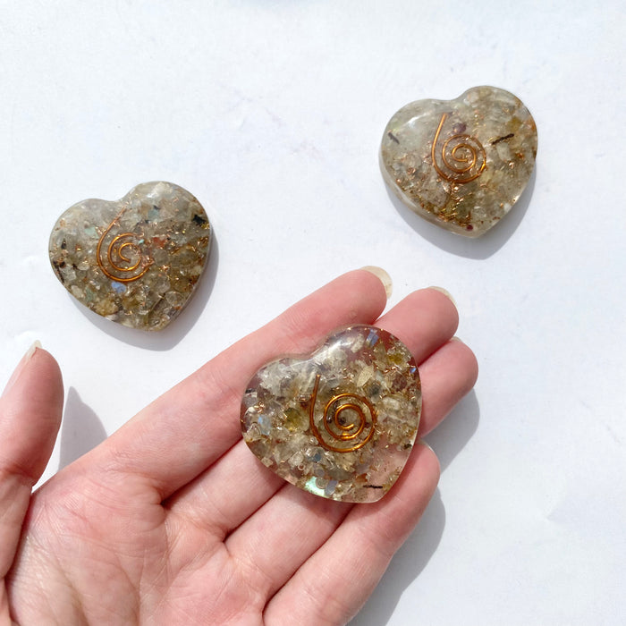 Orgonite Heart Small- Labradorite