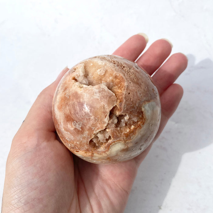 Pink Crazy Lace Agate Sphere CLA91