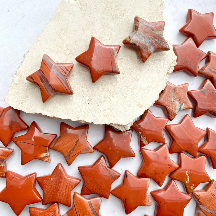 Red Jasper Mini Star 1pc