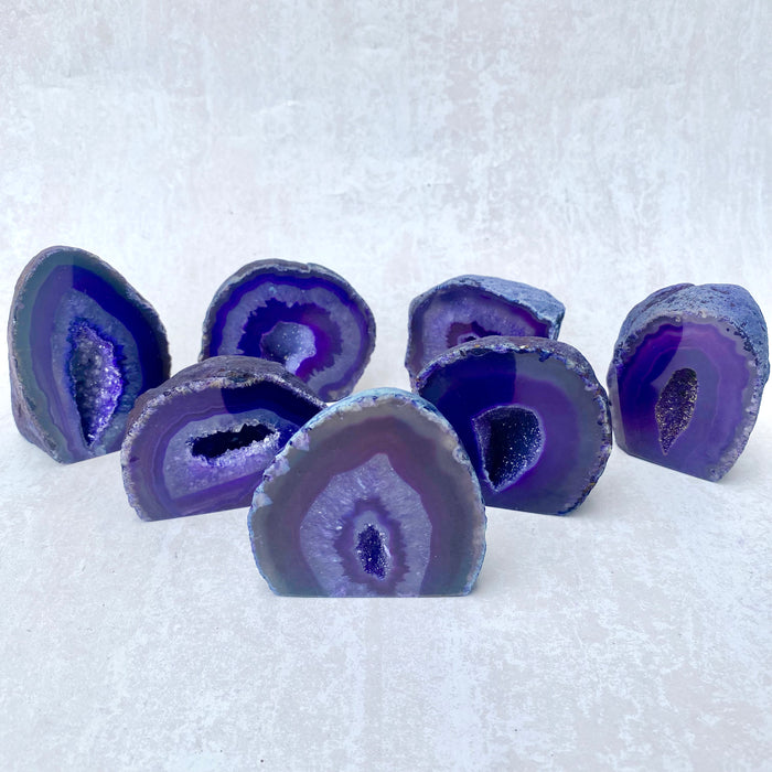 Purple Agate Standing Geode - Medium 1pc