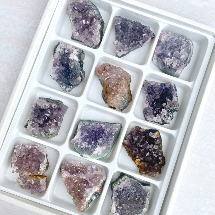 Amethyst Box - B Grade Medium Clusters