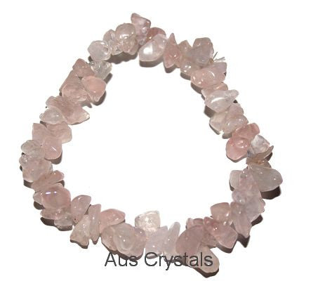 Rose Quartz Chip Bracelet