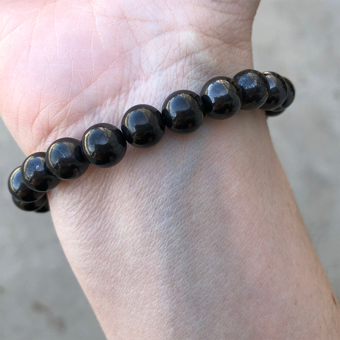 Shungite Bead Bracelet 8mm