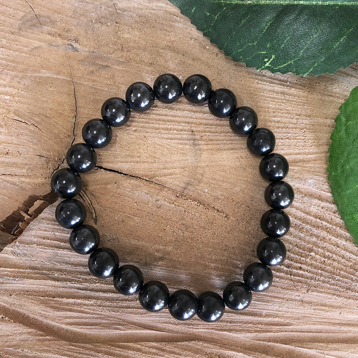 Shungite Bead Bracelet 8mm